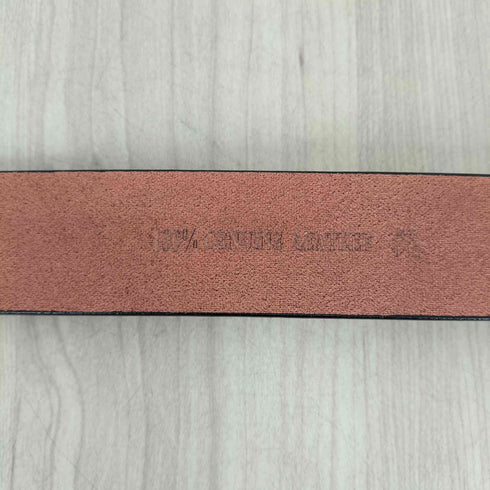 GENUINE LEATHER バックルメタルレザー メンズ