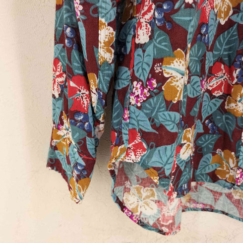 イッティビッティ ITTY-BITTY Vintage Fabric 花柄 コットン レギュラーカラーシャツ メンズ JPN:3