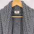 CARRAIGDONN アイルランド製 メリノウール ケーブル編み ボタンレスカーディガン メンズ import:S