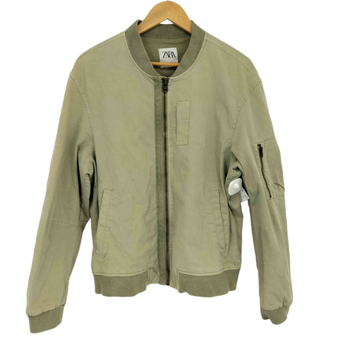 ザラ ZARA MA-1 ミリタリージャケット メンズ import:L