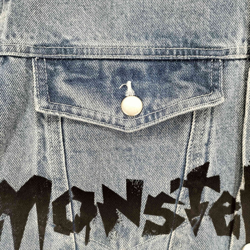 MONSTER 両面プリント デニムジャケット メンズ JPN:S