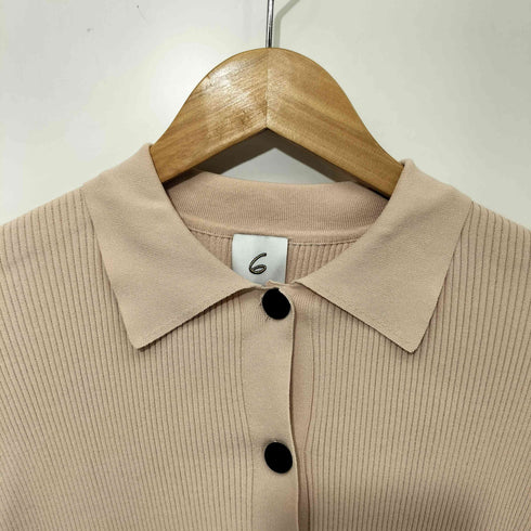 ロクビューティーアンドユースユナイテッドアローズ 6 BEAUTY & YOUTH UNITED ARROWS 22AW RIB SHIRT CARDIGAN レディース