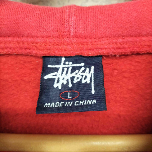 ステューシー Stussy 紺タグ ELEPHANTロゴプリント フーディー メンズ import:L