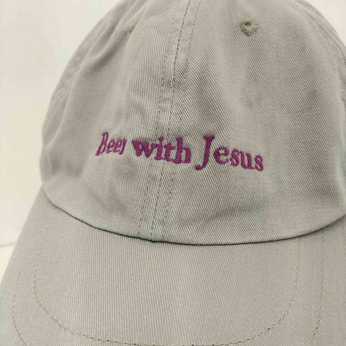 デコー DECHO × ACOMA FUJI RECORDS GOLDEN SOMBRERO Beer with Jesus メッセージ刺繍 6パネル キャップ メンズ