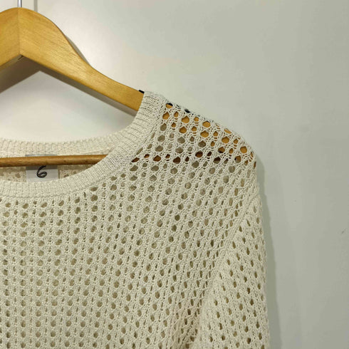 ロクビューティーアンドユースユナイテッドアローズ 6 BEAUTY & YOUTH UNITED ARROWS 21SS MESH LONG SLEEVE KNIT レディース