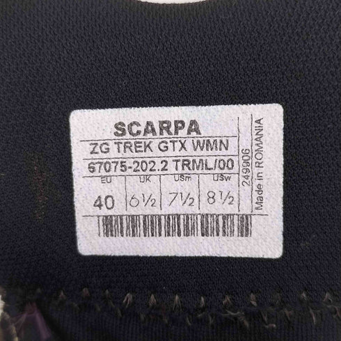 SCARPA GORE TEX ZG トレック トレッキングシューズ レディース 40