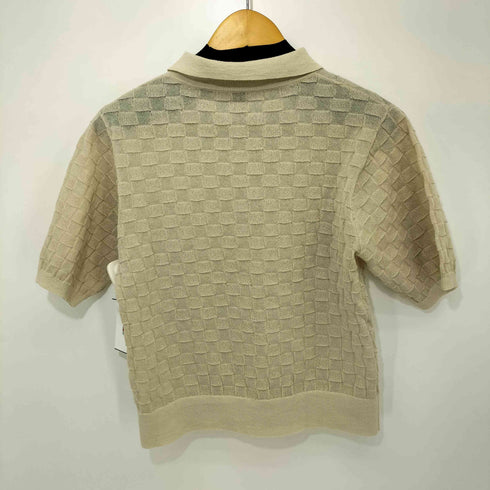 ロクビューティーアンドユースユナイテッドアローズ 6 BEAUTY & YOUTH UNITED ARROWS 24SS スクエア ポロシャツニット レディース