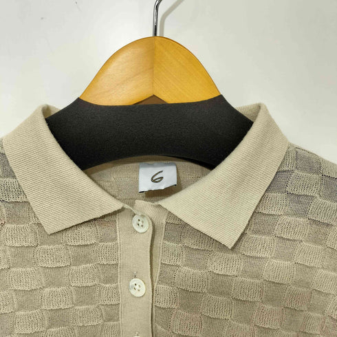 ロクビューティーアンドユースユナイテッドアローズ 6 BEAUTY & YOUTH UNITED ARROWS 24SS スクエア ポロシャツニット レディース