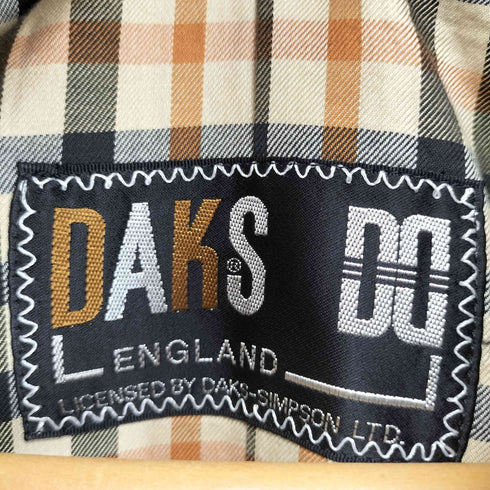 ダックス DAKS 裏地チェック柄 チンストラップ ステンカラーコート レディース 7AR