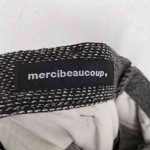 メルシーボークー mercibeaucoup ウールツイード サルエルパンツ レディース 3