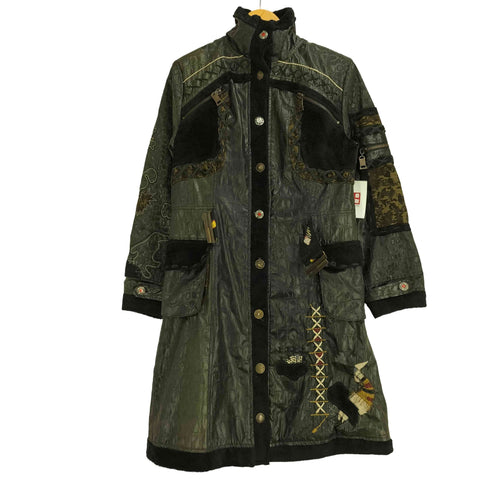 Signet クロコ ウエストベルト ショートコート レディース