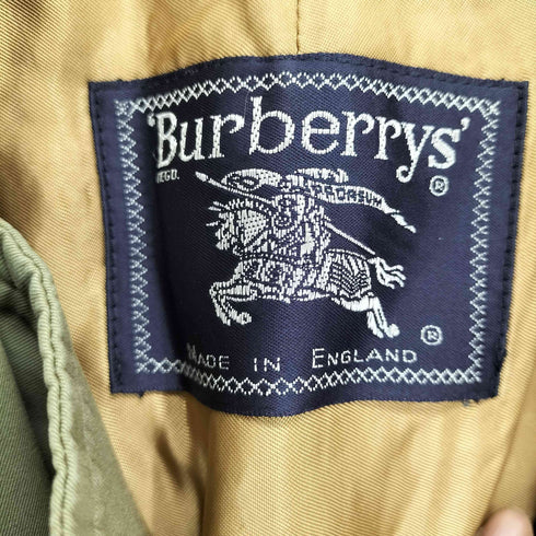 バーバリーズ BURBERRYS ENGLAND製 裏地ノヴァチェック ライナー付き ベルト付き トレンチコート メンズ