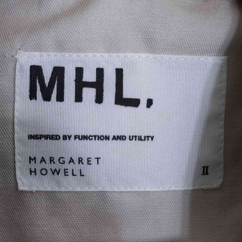 エムエイチエル MHL. イギリス製 ウール ダブルブレスト ショートコート レディース JPN:2