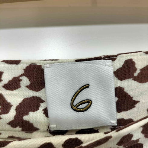 ロクビューティーアンドユースユナイテッドアローズ 6 BEAUTY & YOUTH UNITED ARROWS LEOPARD PRINT PANTS レディース JPN:38