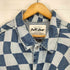 PULL&BEAR チェッカーフラッグ オーバーサイズデニムジャケット メンズ M