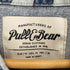 PULL&BEAR チェッカーフラッグ オーバーサイズデニムジャケット メンズ M