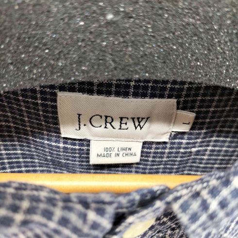 ジェイクルー J.CREW リネン100 ボタンダウンシャツ メンズ import:L