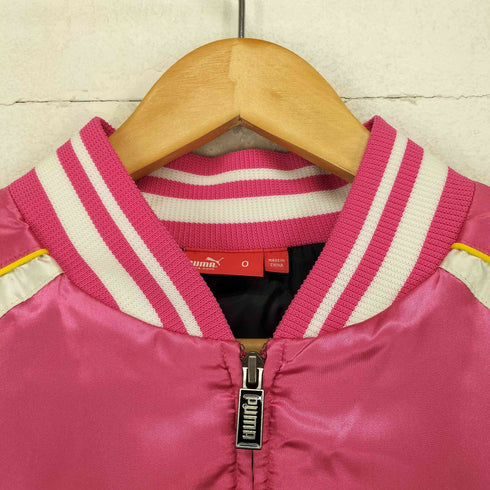 プーマ PUMA 両面ロゴ刺繍 サテンスカジャン メンズ O