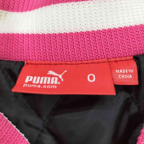 プーマ PUMA 両面ロゴ刺繍 サテンスカジャン メンズ O