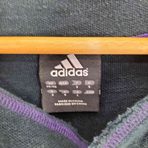 アディダス adidas 00S ロゴ刺繍 3ナンバーバックプリント S/S ベースボール シャツ メンズ JPN:L