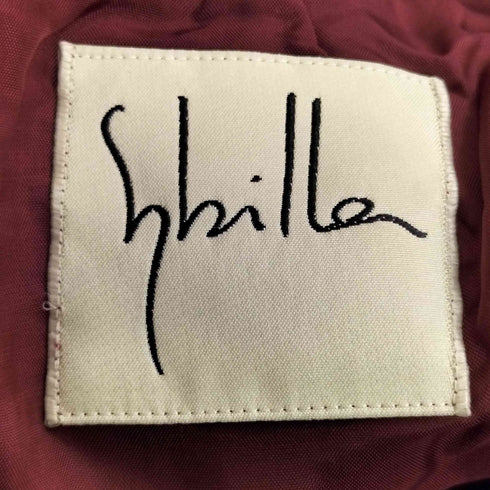シビラ Sybilla フロントデザイン ドットパッチ カシミヤ混 ウールドレス レディース JPN:L