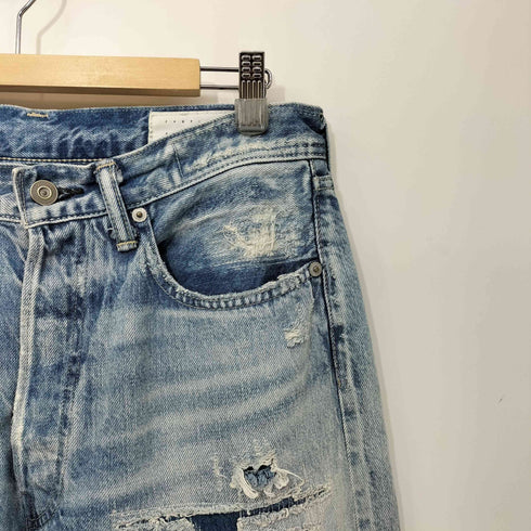 クロ KURO CARVER WASH 010 クラッシュデニムパンツ レディース US:28-29