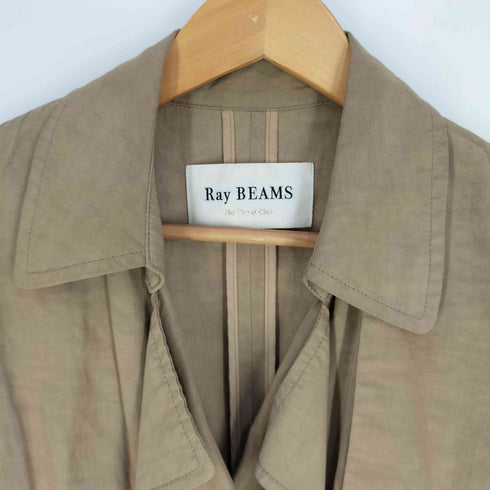 レイビームス Ray BEAMS ビスコースリネンビッグトレンチコート レディース