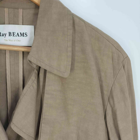 レイビームス Ray BEAMS ビスコースリネンビッグトレンチコート レディース