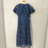 トッコクローゼット tocco closet 配色ケープライクフラワーレースシャツワンピ レディース JPN:M