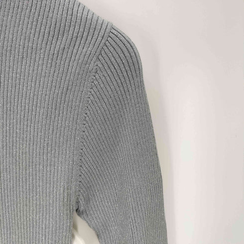アズールバイマウジー AZUL by moussy グリッターリブ長袖ニットトップス レディース JPN:M