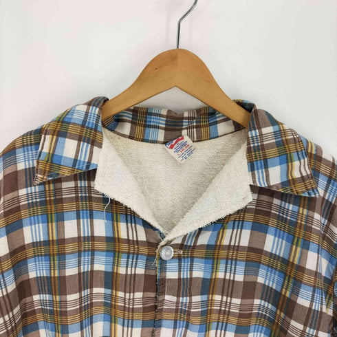 70-80S TREND SETTERS パイル地 S/S ハワイアンシャツ ビーチシャツ メンズ import:M