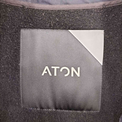 エイトン ATON ライナー付きステンカラーコート メンズ 02