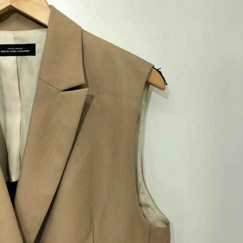 ユナイテッドアローズグリーンレーベルリラクシング UNITED ARROWS green label relaxing 25SS Greed グリード テーラード ジレ ウォッシャブル・防シワ レディース JPN:38