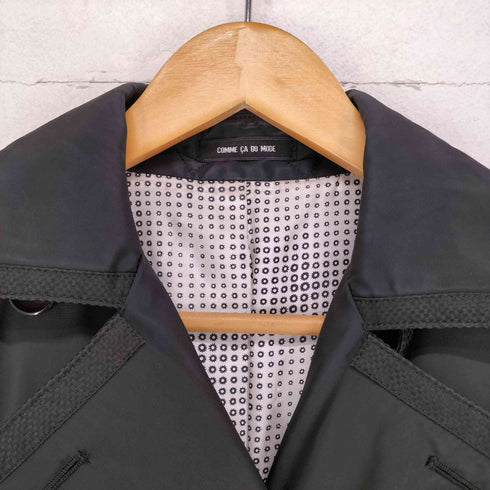 コムサデモード COMME CA DU MODE パイピングデザインナイロントレンチコート レディース 9