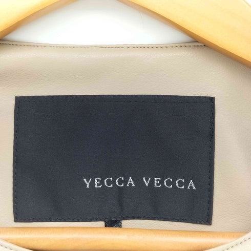 イェッカヴェッカ YECCA VECCA ノーカラーライダースジャケット レディース FREE