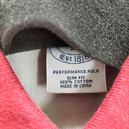 ブルックスブラザーズ BROOKS BROTHERS 刺繍デザイン鹿の子S/S ポロシャツ メンズ import:XS