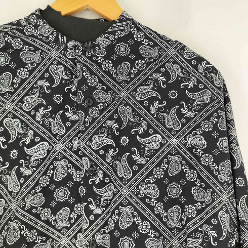 ジャーナルスタンダード JOURNAL STANDARD ペイズリー柄 L/S ノーカラーシャツ メンズ M