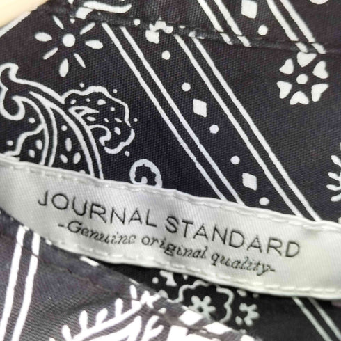 ジャーナルスタンダード JOURNAL STANDARD ペイズリー柄 L/S ノーカラーシャツ メンズ M