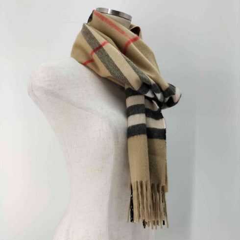 バーバリー BURBERRY カシミヤ100 ノバチェックマフラー レディース