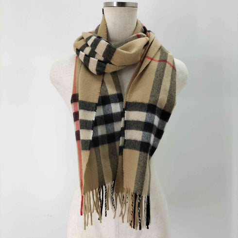 バーバリー BURBERRY カシミヤ100 ノバチェックマフラー レディース