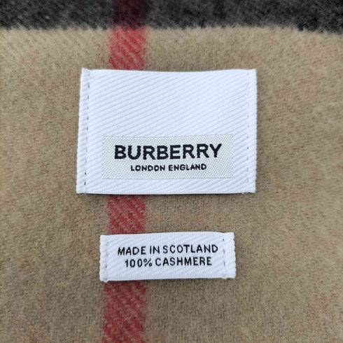 バーバリー BURBERRY カシミヤ100 ノバチェックマフラー レディース