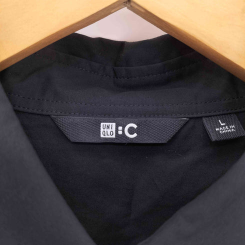 ユニクロシー UNIQLO:C コットンオーバーサイズシャツワンピース/5分袖 レディース JPN:L