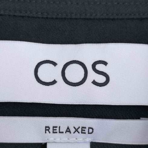 コス COS RELAXED フロントポケット 長袖ネルシャツ メンズ import:L