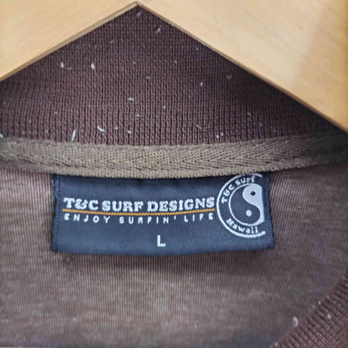 T&C SURF DESIGNS 00S 勾玉 ナンバリング プリント サイドライン トラック ジャケット ジャージ メンズ import:L