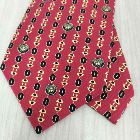 ヴェルサーチ VERSACE メデューサ 総柄ネクタイ メンズ