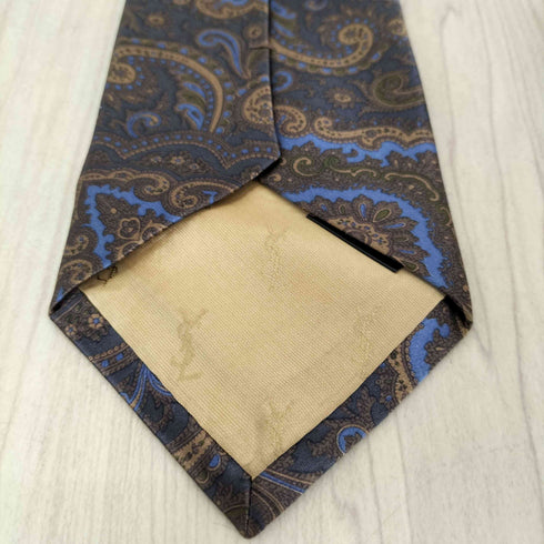 イヴサンローラン Yves Saint Laurent ペイズリー柄ネクタイ メンズ