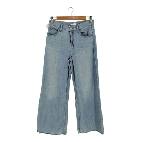 ユニクロ UNIQLO ドレープワイドフレアジーンズ レディース 26