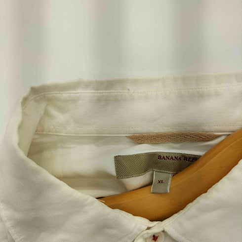 バナナリパブリック BANANA REPUBLIC 90s トルコ製 プリーツデザイン レギュラーカラー長袖シャツ メンズ XL