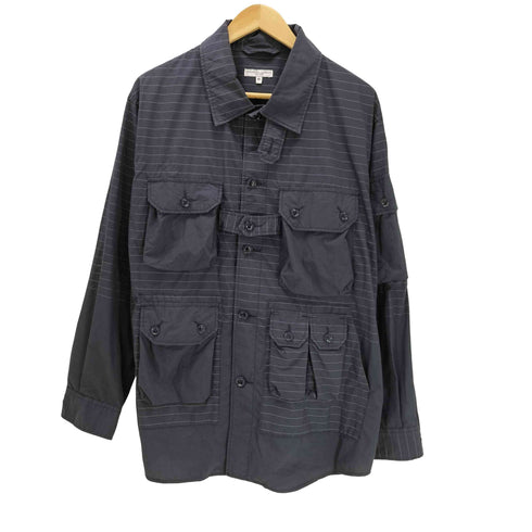 エンジニアードガーメンツ Engineered Garments 22SS USA製 EXPLORER SHIRT JACKET Nyco Horizontal Stripe エクスプローラー シャツ ジャケット ユーティリティ ボーダー メンズ JPN:M