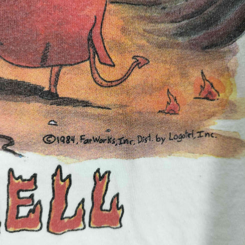 80S USA製 シングルステッチ 漫画 グラフィックプリント S/S Tシャツ コピーライト 1984年製 メンズ import:XL